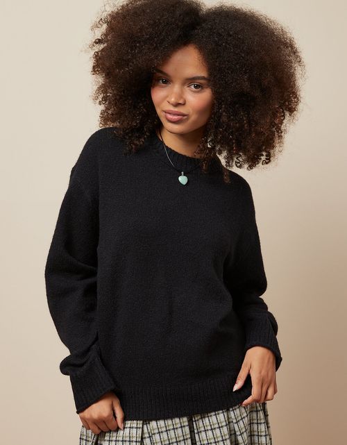 Sweater AE tejido en bloques cuello redondo