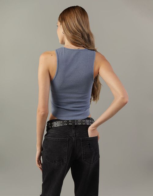 Camiseta Ae acanalada, afelpada