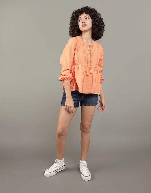 Blusa Ae con nudo al frente