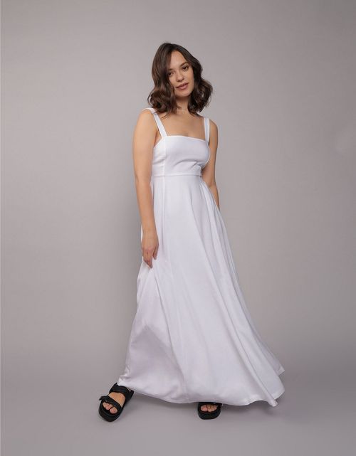 Vestido Aeo con hombros descubiertos