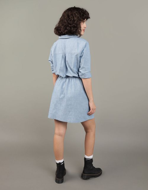 Vestido Ae tipo camisa, en Denim