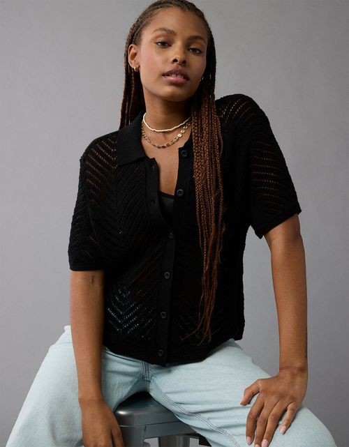 Camisa AE en Crochet de Mujer