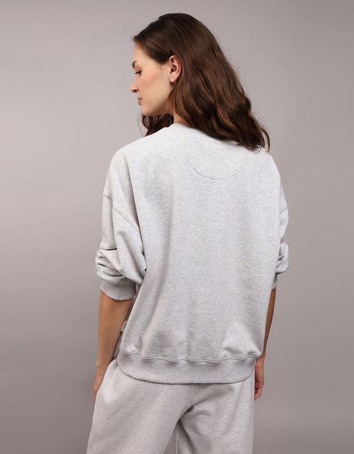 Buzo AE cuello redondo estampado manga larga de mujer