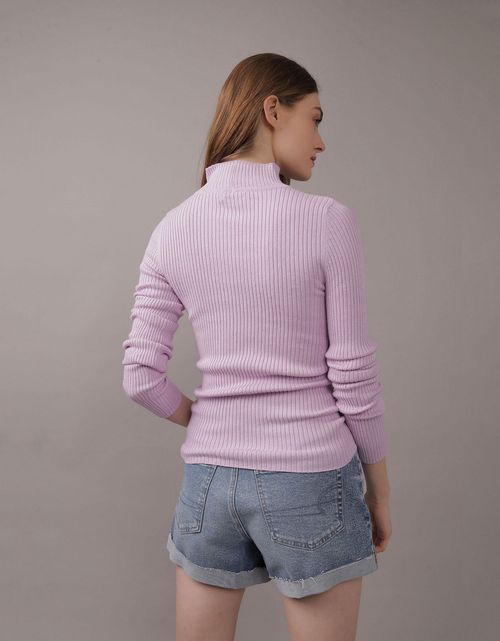 Sweater AE en tejido de punto cuello alto