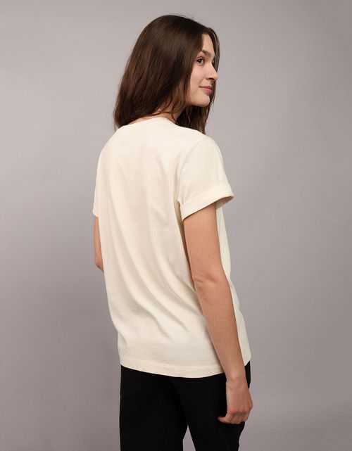 Camiseta con Gráfico Manga Corta Mujer AE