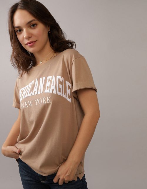Camiseta con Gráfico Manga Corta Mujer AE