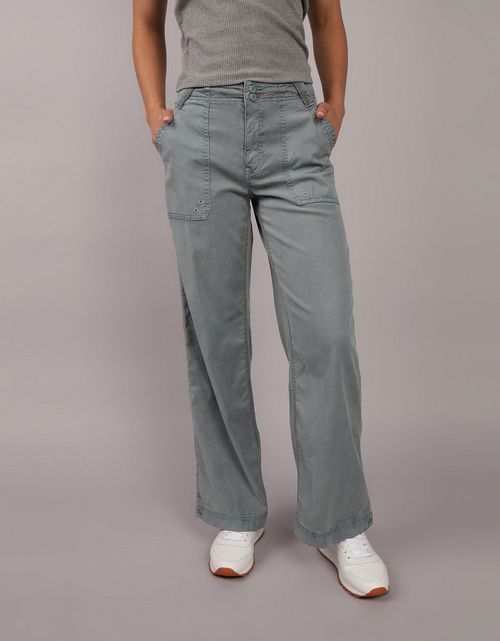 Pantalón Tiro Alto Holgado Mujer AE