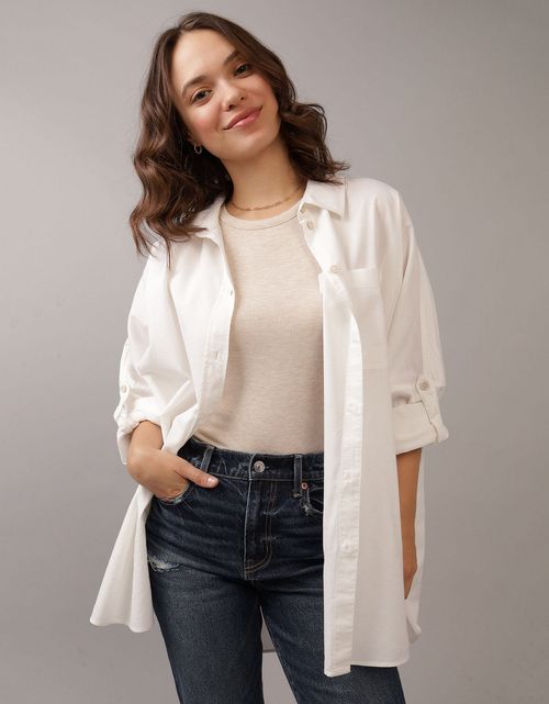 Camisa AE manga larga para mujer