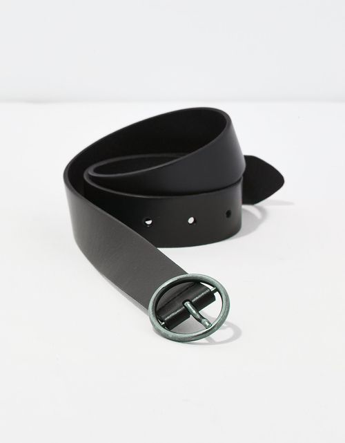 Cinturón de cuero AEO con anillo ovalado
