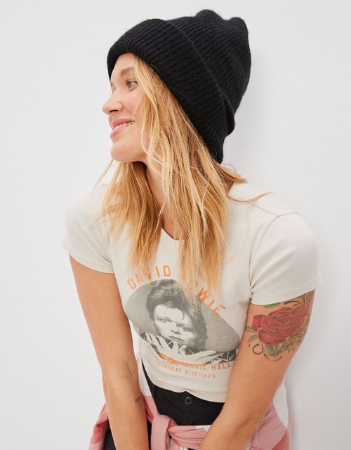 Beanie AE Bestie acanalada y acolchada
