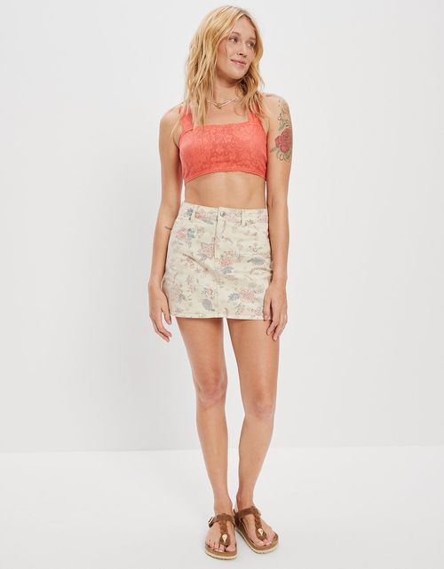 Tank Top AE smocked con volantes