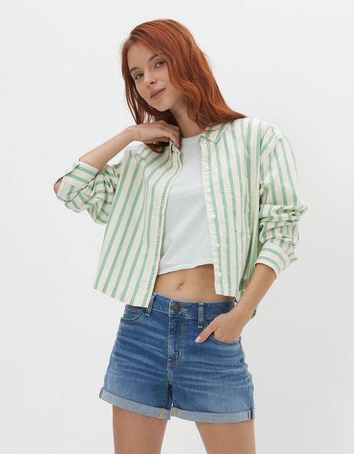 Camisa AE corta Oxford con botones