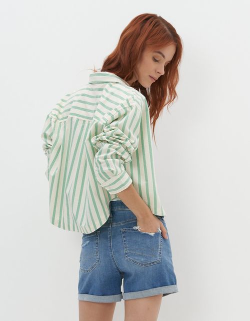 Camisa AE corta Oxford con botones