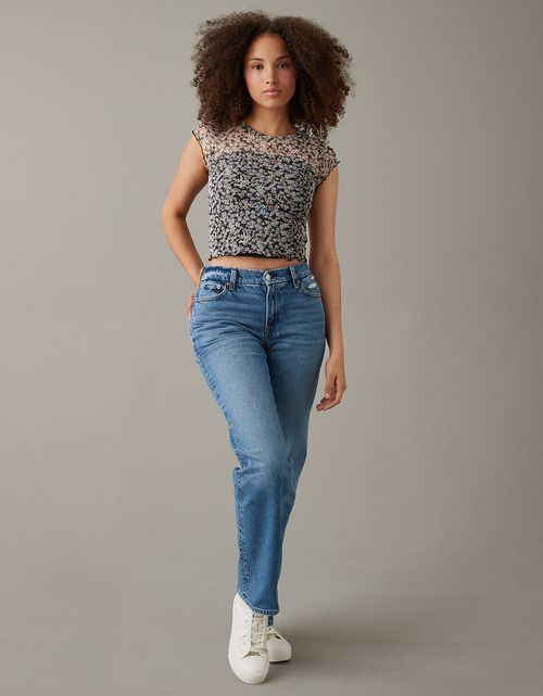 Camiseta Ae de malla Mini