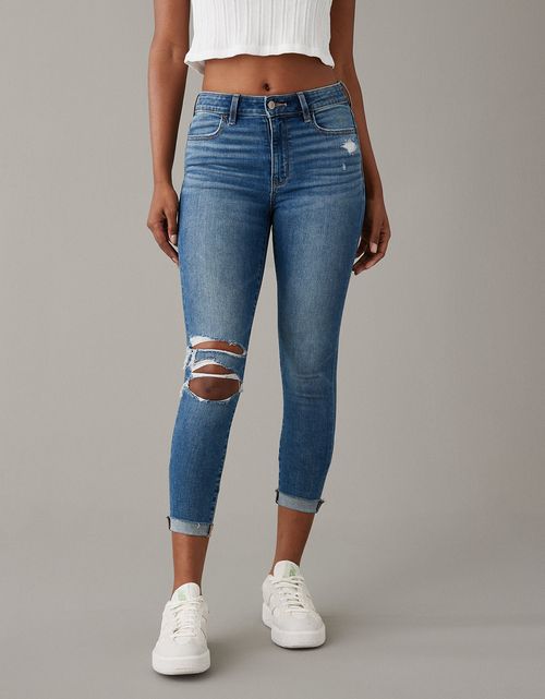 Jegging AE Ne(x)t Level con rotos de tiro alto crop