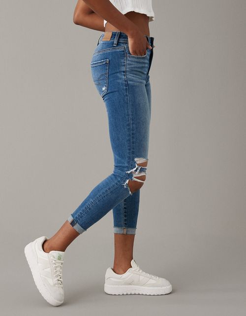 Jegging AE Ne(x)t Level con rotos de tiro alto crop