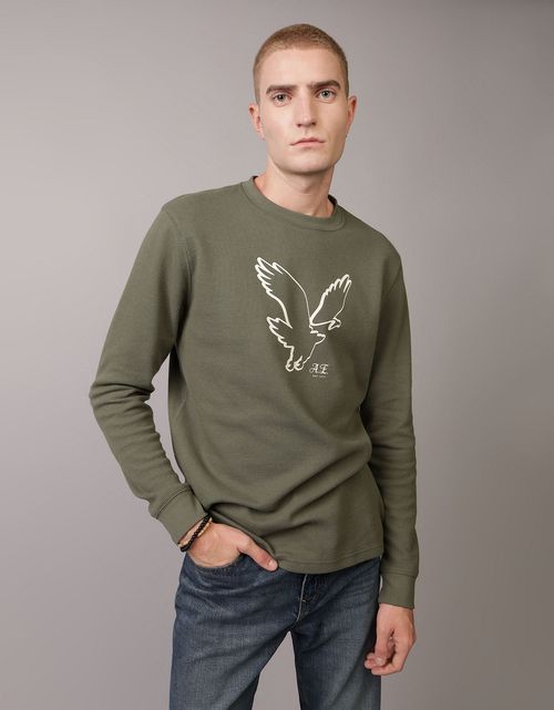 Camiseta gráfica manga larga Hombre AE