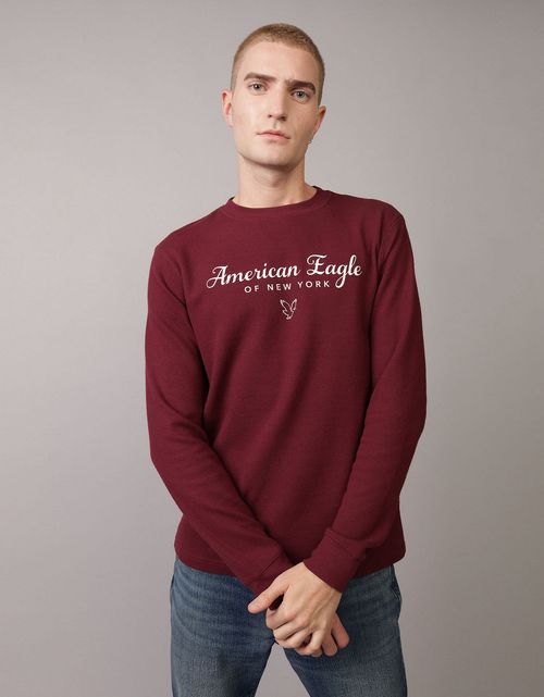 Camiseta gráfica manga larga Hombre AE