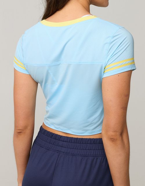 Camiseta Manga Corta en cuello V Mujer Offline
