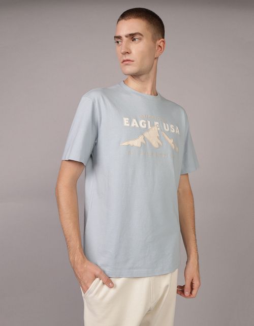 Camiseta con Gráfico Manga Corta Hombre Ae
