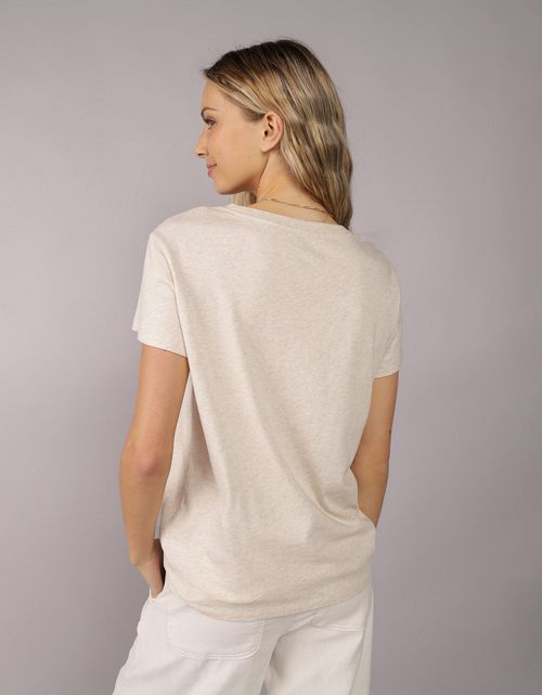 Camiseta con Gráfico Manga Corta Mujer AE