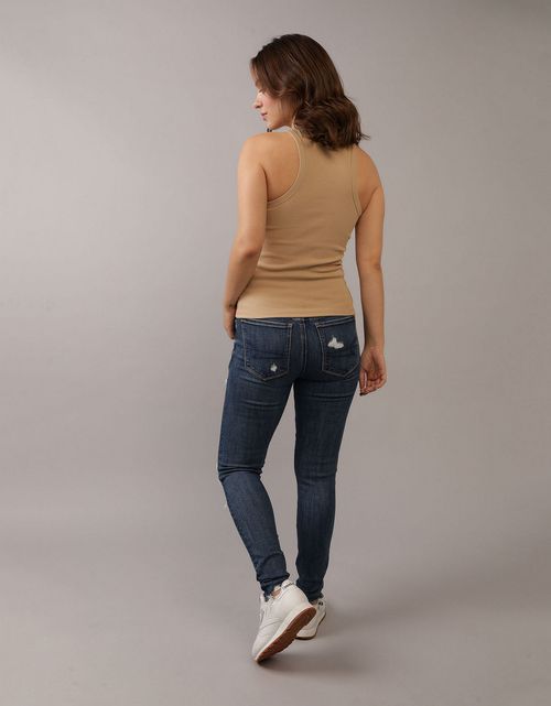 Jegging Tiro Alto con rotos Mujer AE