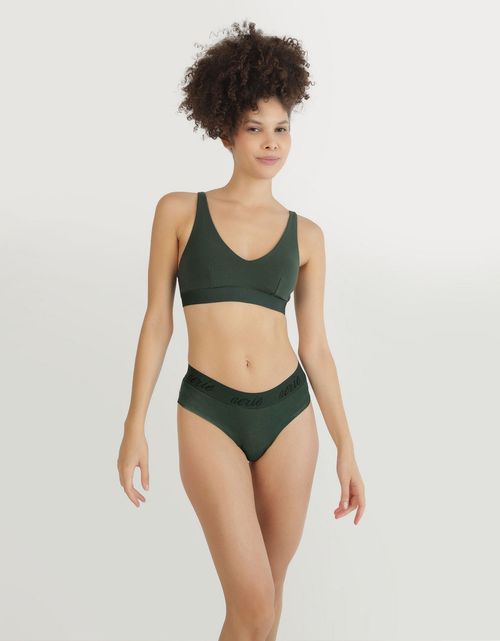 Bralette de Algodón escotado y alcochado de Mujer Aerie
