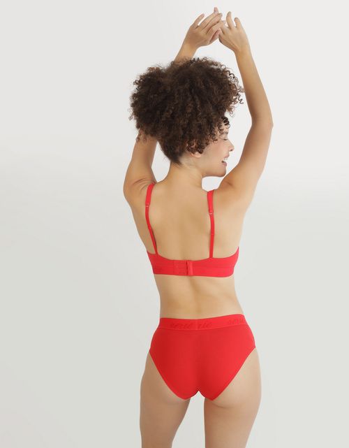Bralette de Algodón escotado y alcochado de Mujer Aerie