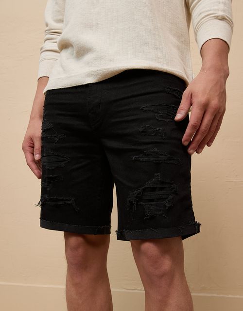 Bermuda en Denim con rotos Hombre AE