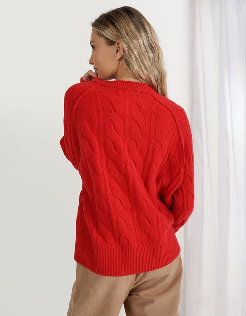 Suéter cuello redondo Mujer Aerie