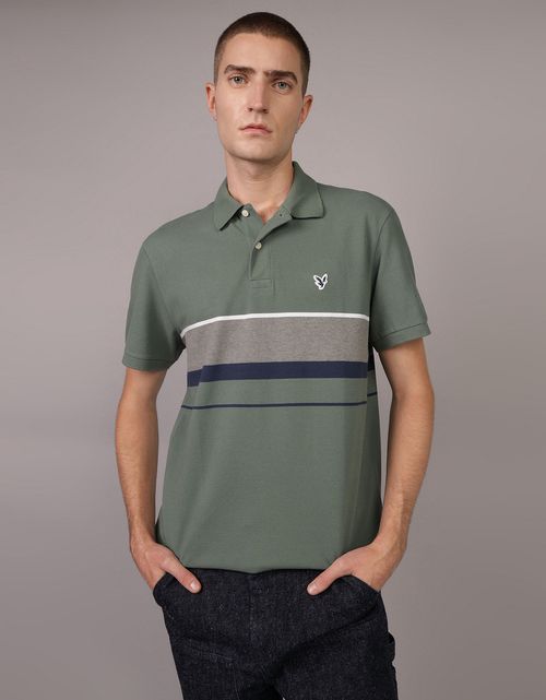 Camiseta Tipo Polo Manga Corta Hombre AE