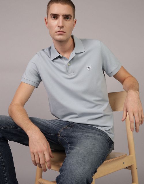 Camiseta Tipo Polo Slim Manga Corta Hombre AE