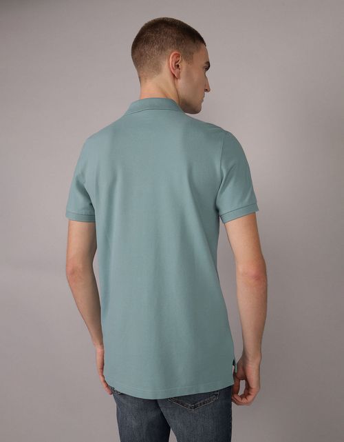 Camiseta Tipo Polo Slim Manga Corta Hombre AE