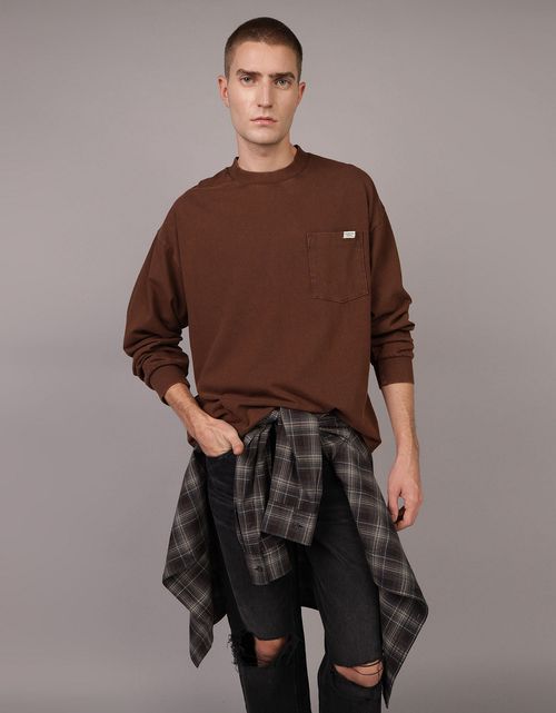 Camiseta Oversized Manga Larga Hombre AE