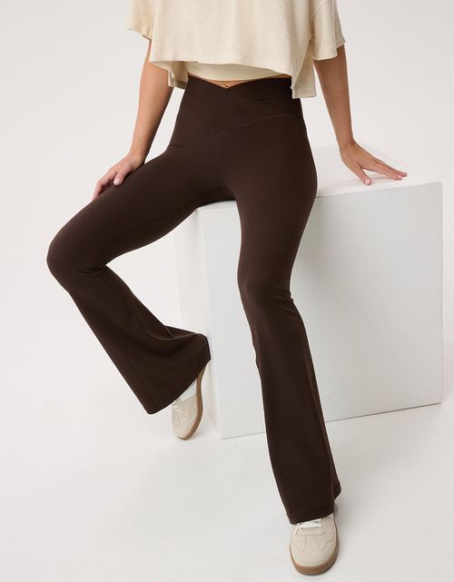Leggings flare de tiro alto de mujer Offline