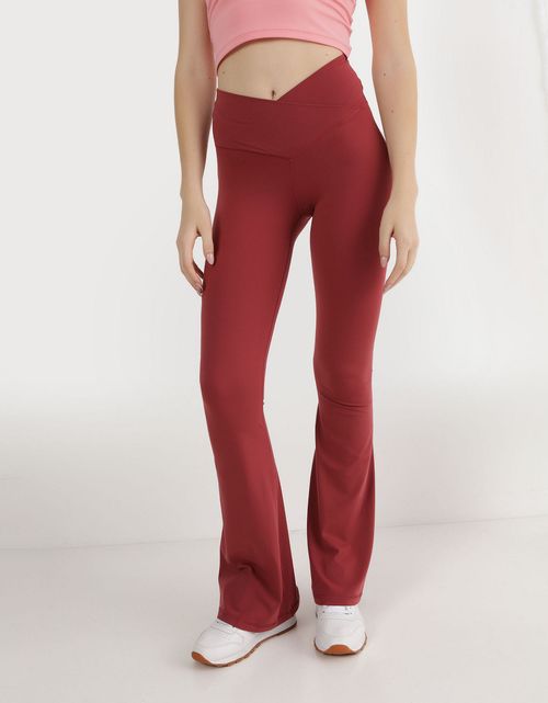 Leggings flare de tiro alto de mujer Offline