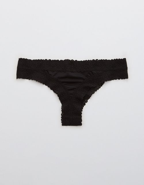 Tanga con encaje de mujer Aerie