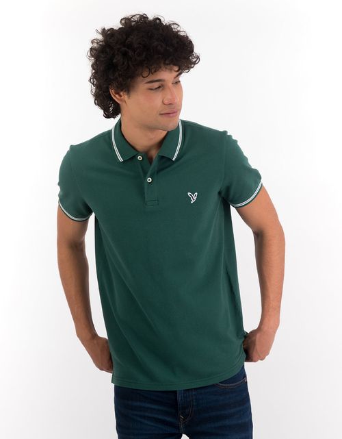 Camiseta tipo polo de piqué de hombre AE