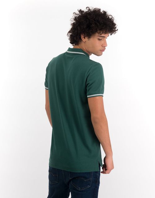 Camiseta tipo polo de piqué de hombre AE