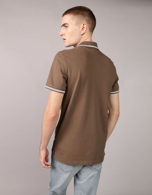 Camiseta tipo polo de piqué de hombre AE