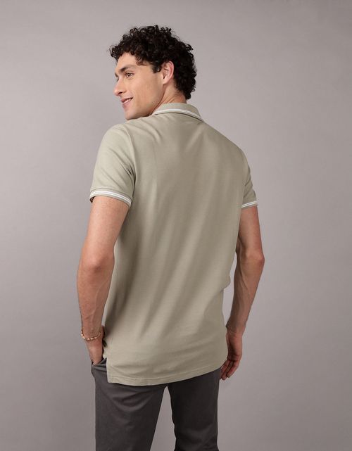 Camiseta tipo polo de piqué de hombre AE