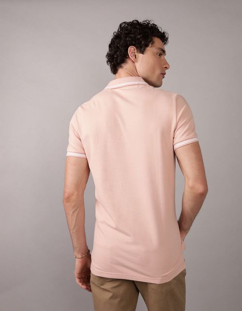 Camiseta tipo polo de piqué de hombre AE