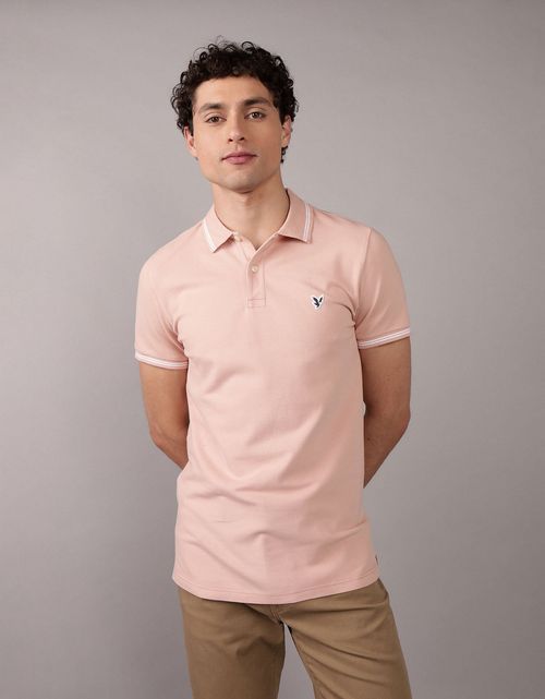 Camiseta tipo polo de piqué de hombre AE