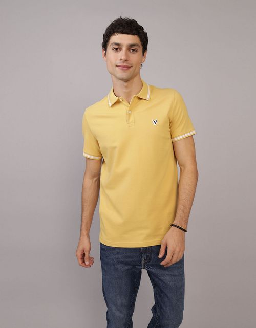 Camiseta tipo polo de piqué de hombre AE
