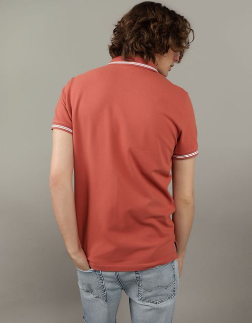 Camiseta tipo polo de piqué de hombre AE