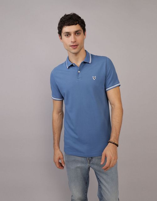 Camiseta tipo polo de piqué de hombre AE