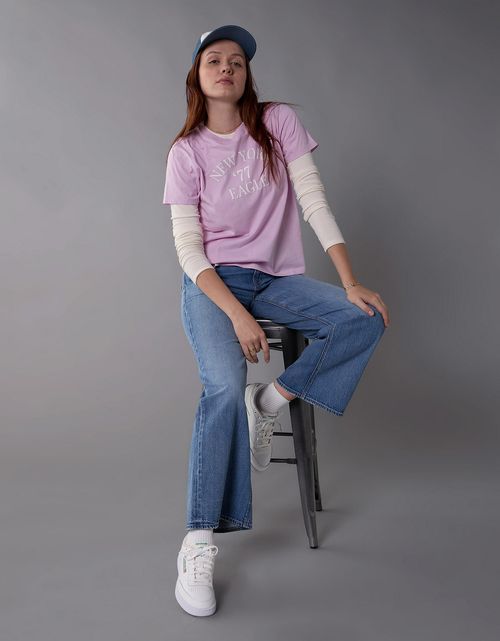 Camiseta con gráfico de mujer AE