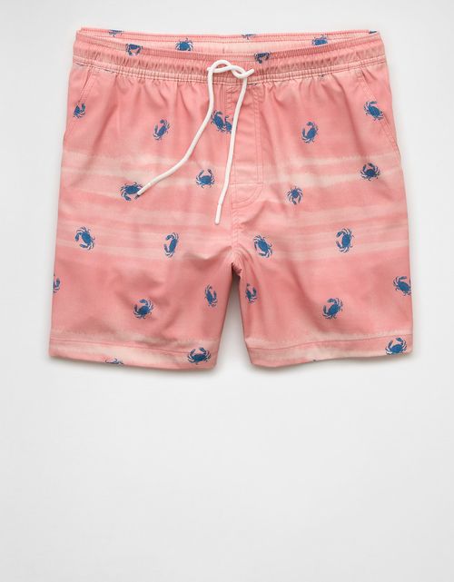 Pantaloneta de baño con estampado de hombre AE