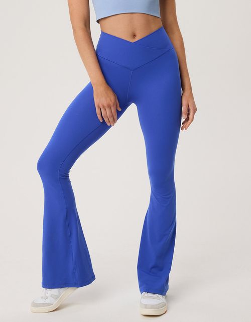 Leggings flare de tiro alto de mujer Offline