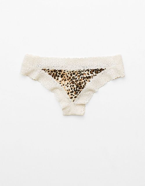 Tanga con encaje de mujer Aerie